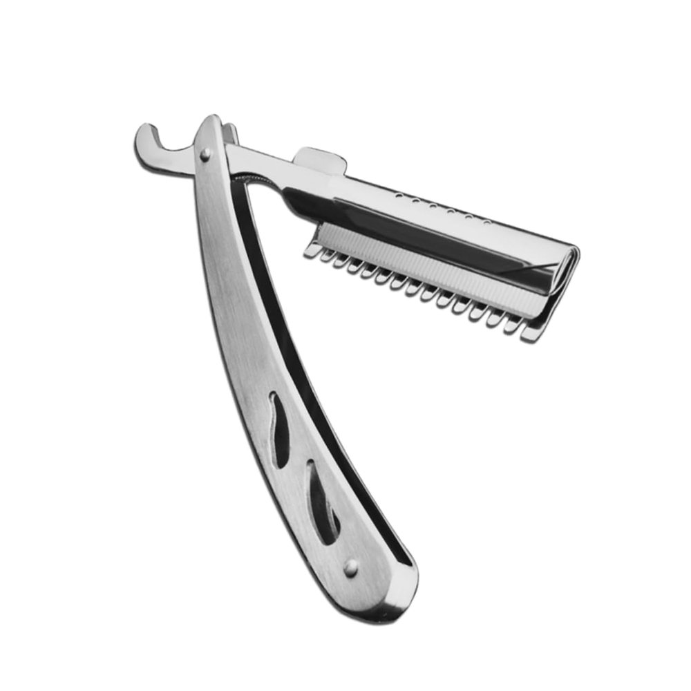 MERRYHAPY Elegant Vintage Shaving Razor Perfect for Beard Sideburns Eyebrows Hairdressing Steel Handle Scraper