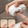 2 in 1 Electric Polishing Automatic Nail Clippers, Electric Nail Clipper with Nail File, Portable Electric Nail Trimmer with LED Light, Adjustable 2 Speed (1) view 3