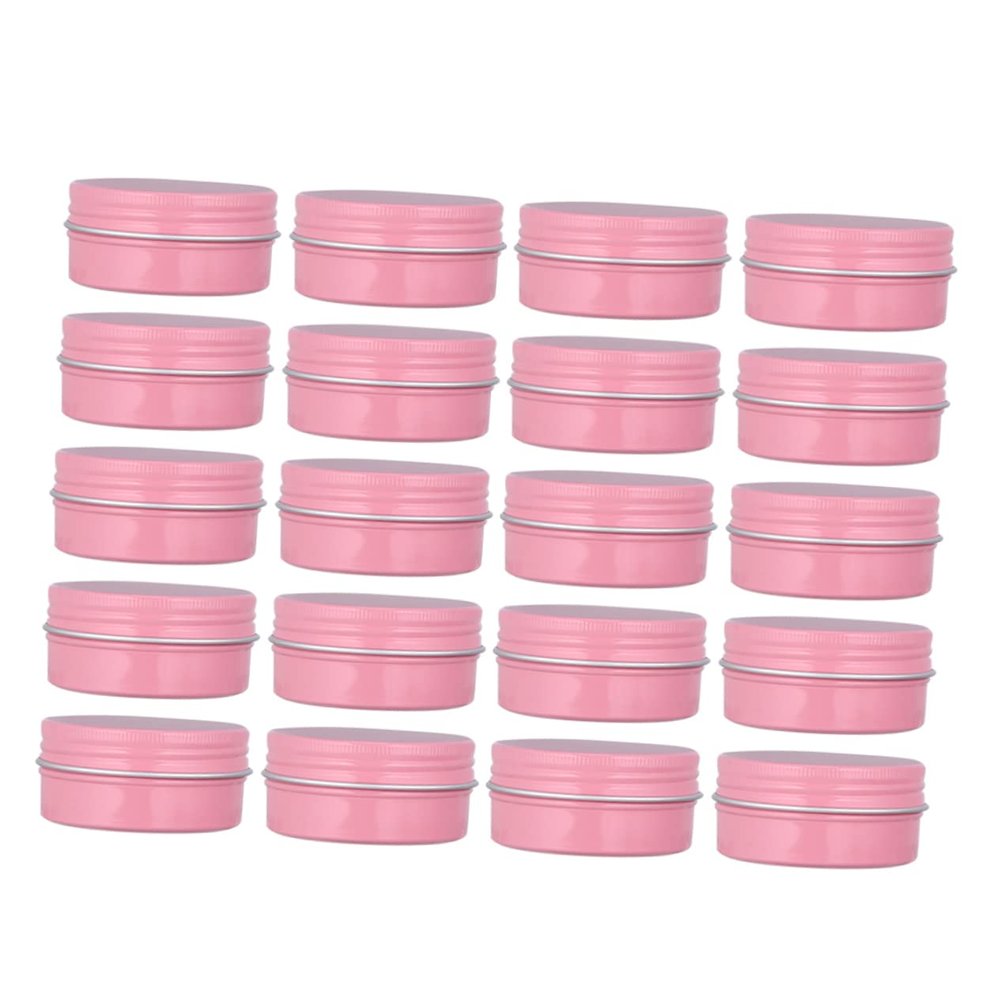 SOESFOUFU 20pcs Travel Cosmetic Containers Makeup Sample Jar Lids Empty Jars for Creams Makeup Storage Box for Sample Lotion