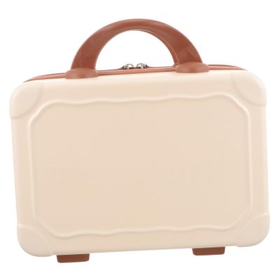 Baluue Plastic Makeup Suitcase Mini Travel Box Pastel Storage Case Lightweight and Sturdy for Makeup and Jewelry