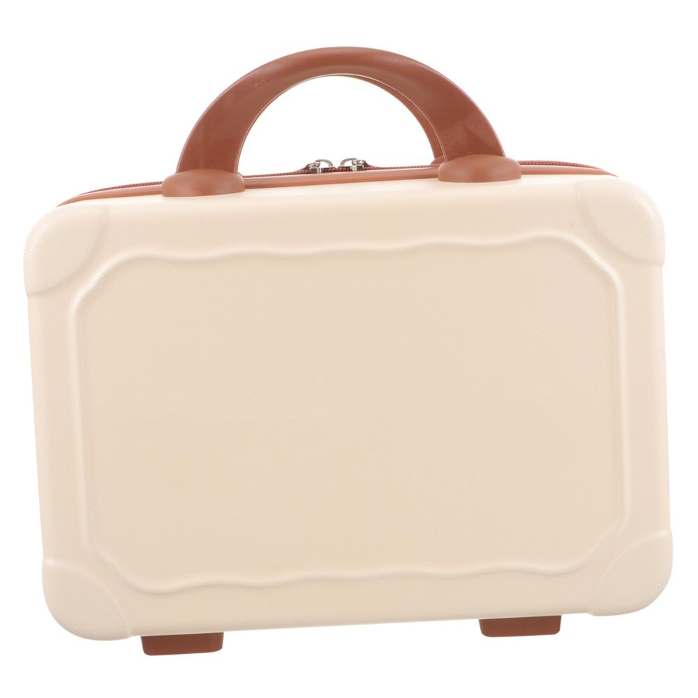 Baluue Plastic Makeup Suitcase Mini Travel Box Pastel Storage Case Lightweight and Sturdy for Makeup and Jewelry