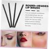 Baluue 4pcs Portable Lip Brush Round Lip Applicators for Lipstick Gloss Concealer and Eye Shadow for Professional and Home Use Convenient Travel view 3