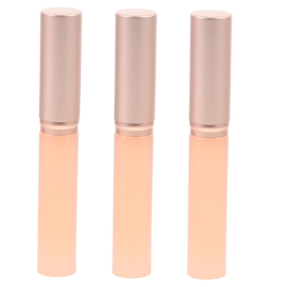 Baluue 3pcs Silicone Lip Gloss Applicator Brush Cover Reusable Makeup Tool for Even Lip Product Distribution Portable Applicator