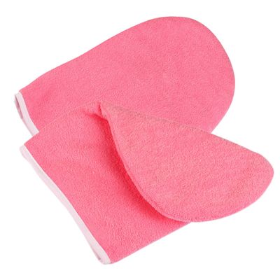 MERRYHAPY 1pair Professional Insulation Cloth Mittens for Paraffin Therapy Hand Spa Gloves for Moisturizing Dry Hands Wax Bath Mitts for Salon and Home Use