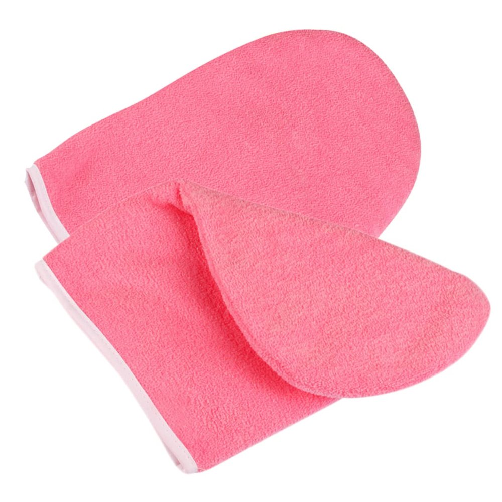 MERRYHAPY 1pair Professional Insulation Cloth Mittens for Paraffin Therapy Hand Spa Gloves for Moisturizing Dry Hands Wax Bath Mitts for Salon and Home Use