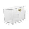 Baluue Plastic Lipstick Box Storage Holder Organizer Makeup Storage Box Lid Lipstick Display Tower for Women view 2