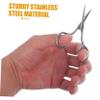 HONMEET Convenient Grooming Scissors for Eyebrow Nose Hair and Facial Hair Trimming Compact Beauty Tool Edges for Safe Use view 3