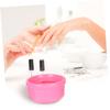 NOLITOY 4pcs Nail Art Soaker Bowls for Manicure Care Round Design for Softening Cuticles for Home and Salon Use Nail Enthusiasts view 4