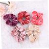 5 Pcs Plush Hair Scrunchies for Girls and Women Daily Parties view 2