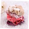 5 Pcs Plush Hair Scrunchies for Girls and Women Daily Parties view 4