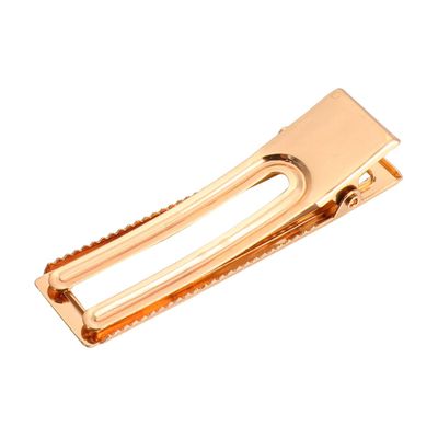 VINTORKY 3pcs Golden Hollow Square Hair Clips for Women and Girls Durable Alloy Barrettes Hair Accessories Elegant Jewelry for Everyday Use