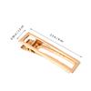 VINTORKY 3pcs Golden Hollow Square Hair Clips for Women and Girls Durable Alloy Barrettes Hair Accessories Elegant Jewelry for Everyday Use view 2