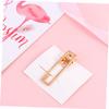 VINTORKY 3pcs Golden Hollow Square Hair Clips for Women and Girls Durable Alloy Barrettes Hair Accessories Elegant Jewelry for Everyday Use view 3