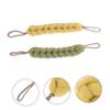 Baluue 2pcs Exfoliating Shower Sponge Long Body Scrubber for Cleansing Soft Bath Sponges Ginger Yellow Matcha Skin Types view 3
