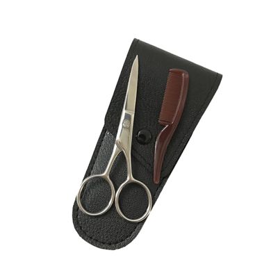 VINTORKY Professional Beard Scissors Set Eyebrow Trimmer Comb Hair Cutting Scissors Grooming Tool Kit Portable