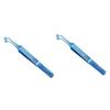 Baluue 2pcs Meibomian Gland Tweezers Metal Eyelid Tweezer Facial Eyelid Forceps for Women view 1