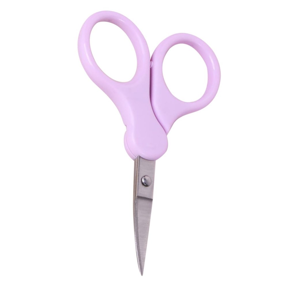 Baluue Men's Eyebrow Scissors Women's Beauty Scissors Stainless Steel Eyebrow Trimmer Small Scissor for Barbers
