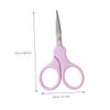 Baluue Men's Eyebrow Scissors Women's Beauty Scissors Stainless Steel Eyebrow Trimmer Small Scissor for Barbers view 3