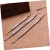 HONMEET 2pcs Stainless Manicure Clipper Cuticle Remover Tool Rasp Professional Nail Care Kit Silver view 2