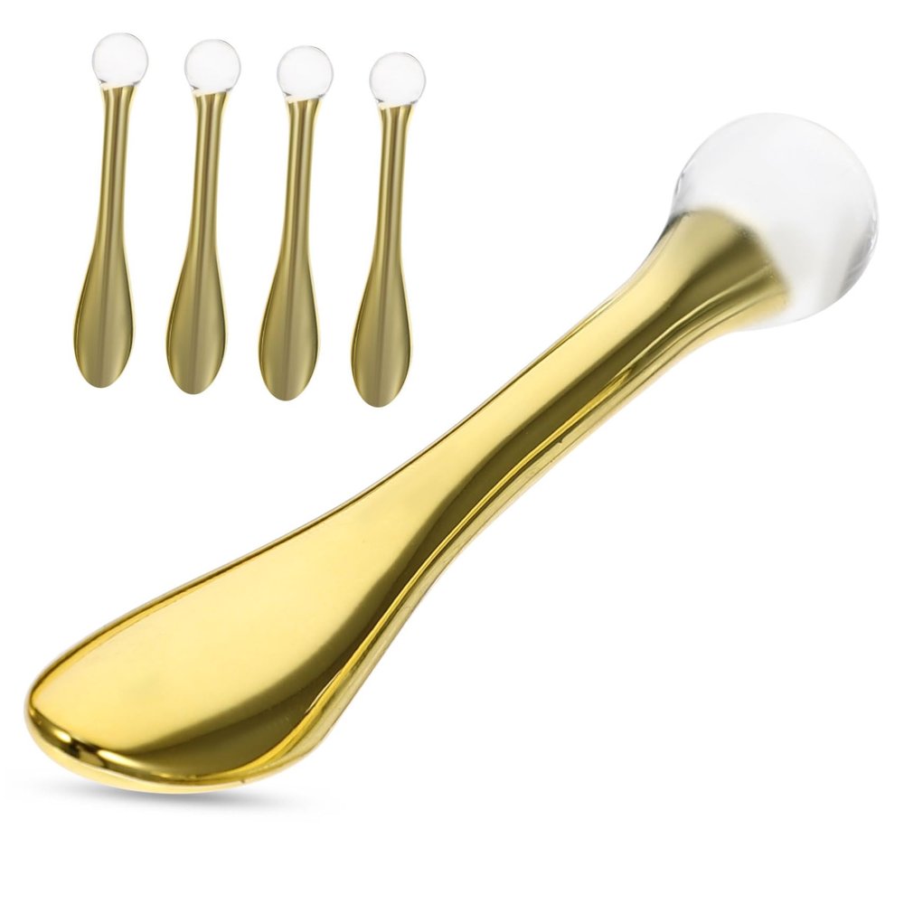 Hoement 5pcs Convenient Eye Cream Applicators Professional Eye Massage Spoons for Enhanced Absorption Smooth Surface for Easy Use