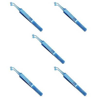Baluue 5pcs Meibomian Gland Massage Tweezers Eyelid Tweezers for Women Metal Beauty Eyelid Compressor Beauty Tool