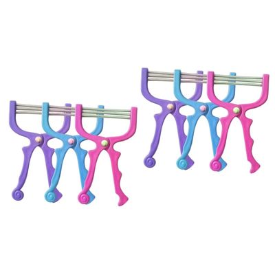 Gogogmee 6pcs Portable Facial Hair Epilators Spring Design Hair Removal Tool for Painless Beauty Suitable for Forehead Cheeks Upper Lip Chin Gentle Skin No Chemicals Used
