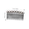 Baluue 3pcs Pearl Hair Combs with Rhinestones Decorative Side Combs for Women Hair Accessories Special Occasions view 2