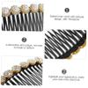 Baluue 3pcs Pearl Hair Combs with Rhinestones Decorative Side Combs for Women Hair Accessories Special Occasions view 3