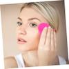 Baluue 4pcs Facial Cleansing Brush Silicone Skin Care Scrubber Exfoliating Face Brush Handheld for Women Gentle Face Cleaning Tool Random Color view 3