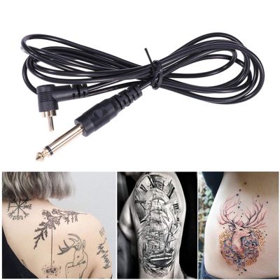 HONMEET 90degree Silicone Hook Conversion Kit Black Connector Cord for Supply and Wear-resistant Soft Silicone Material for Tattooing Supplies