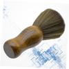 Beatifufu Hair Brush for Barbershop Soft Bristle Hair Salon Removal Brush Round Wooden Handle for Ears Neck view 3