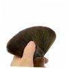 Beatifufu Hair Brush for Barbershop Soft Bristle Hair Salon Removal Brush Round Wooden Handle for Ears Neck view 4