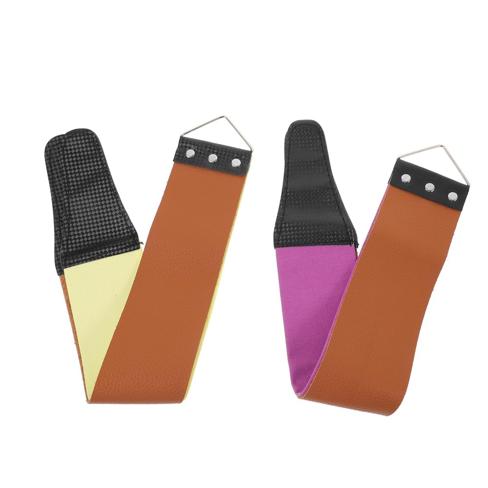 NOLITOY Barber Shop Razor Strop Double Edge Razor Sharpener Stainless Steel Sharpening Tool Random