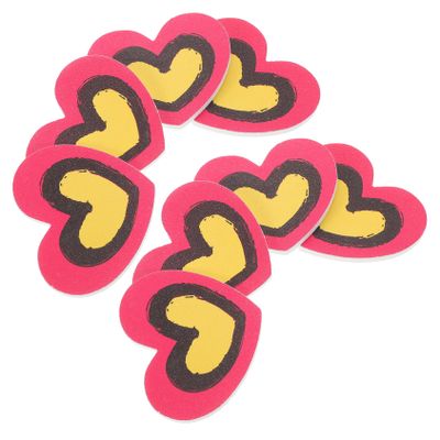Beatifufu 20pcs Love Heart Nail Files Eva Buffing Blocks for Boys and Girls Safe and Fun Manicure Art Supplies for Daily Use and Nail Art Designs Travel-Friendly and Easy to Carry