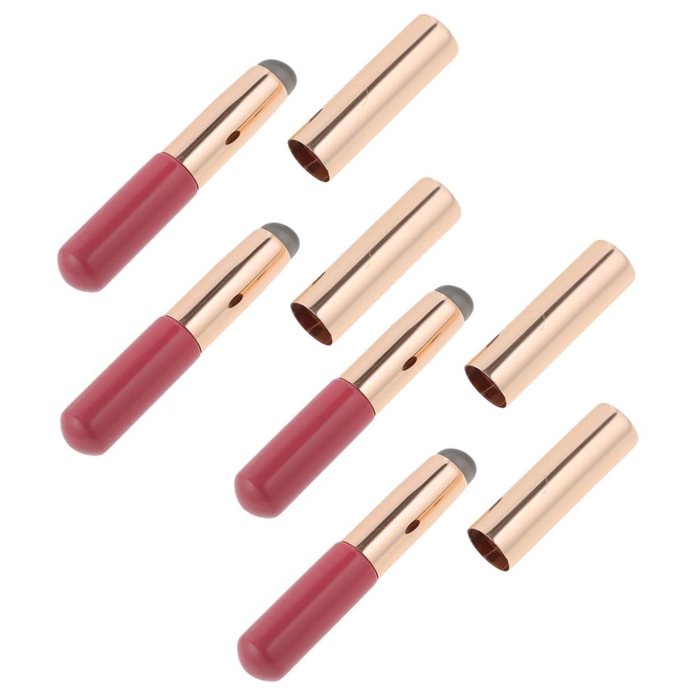 Baluue 4pcs Lip Brush Tip Lipstick and Concealer Applicators for Makeup Portable and Design for Lip Balm and Gloss Applications