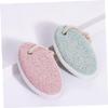 FOYTOKI Oval Pumice Stone Foot Grinding Tool Dead Skin Remover for Smooth Feet Portable Callus Removing Stone Lightweight and Easy to Use Nordic Green view 2