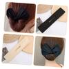 Baluue 6pcs Hair Bun Maker Flexible Twisting Tools for Elegant Hairstyles Styling Accessories for Lazy Hair Styling Portable and Convenient Bun Makers in Black Beige Navy view 2