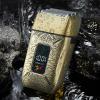 Foil Shaver, Mens Electric Shaver Portable Beard Trimmer Foil Shavers for Men Electric Shavers for Men with Rechargeable Shaving with LED Display for Home Use Bronze view 2