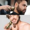 Foil Shaver, Mens Electric Shaver Portable Beard Trimmer Foil Shavers for Men Electric Shavers for Men with Rechargeable Shaving with LED Display for Home Use Bronze view 4