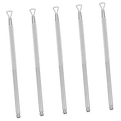 BELLIFFY 5pcs Stainless Steel Nail Remover Gel Polish Scraper Cuticle Cleaner Tool