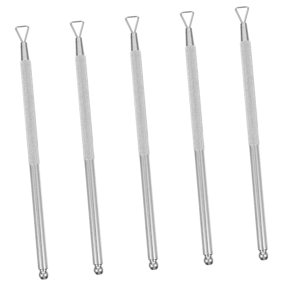BELLIFFY 5pcs Stainless Steel Nail Remover Gel Polish Scraper Cuticle Cleaner Tool