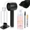 EMEDA Lash Shampoo Kit 2.02 fl oz Lash Cleaning Kit with Rechargeable Fan Dryer/Brush/Rinse Bottle, Oil-free Cleanser Wash for Extensions & Clusters & Natural Lashes, Cleaner for Eyelash Care(Black) view 1