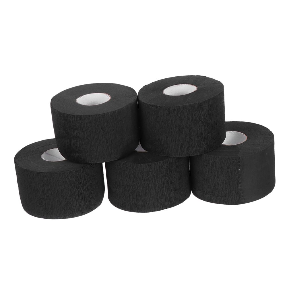 Baluue 5rolls Disposable Neck Strip Papers for Hair Styling and Salon Use Skin-Friendly Stretchy Barber Neck Paper for Haircuts and Dyeing