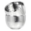 MUSISALY 2pcs Durable Stainless Steel Shaving Bowls for Men Soap Foaming Bowls Non- Travel-friendly Barber Tools for Rich Lathering and Easy Use view 1