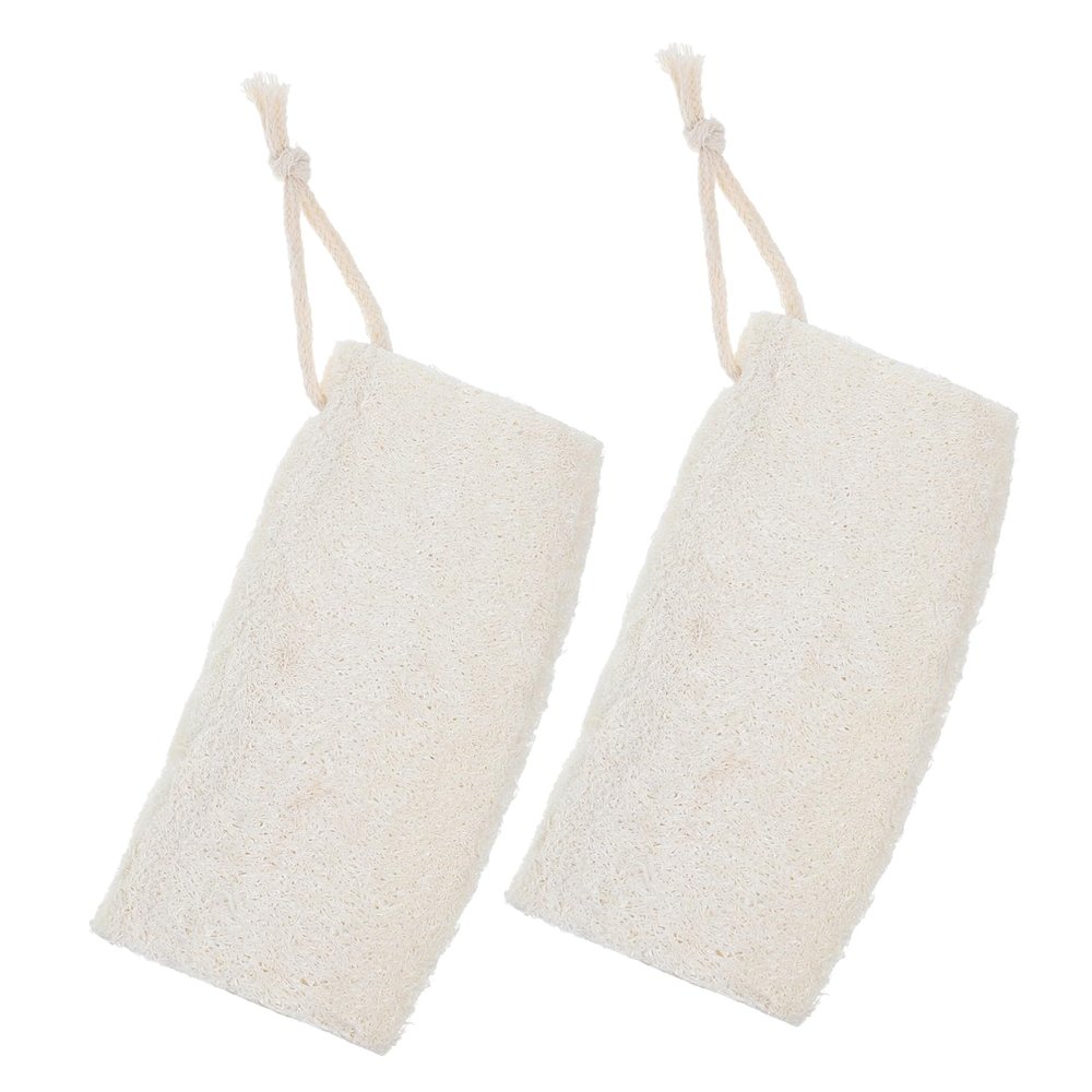Baluue 2pcs Loofah Bath Ball Natural Sponges for Bath Shower Exfoliating Scrubber Loofah Shower Accessory