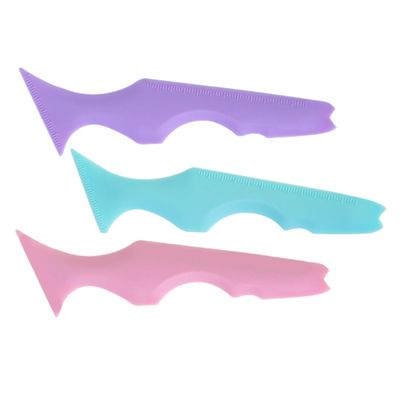 Baluue 3pcs Silicone Eyebrow Stencils for Precise Eyeliner Application Makeup Tool for Eyeliner Eyeshadow and Lipstick Compact and Easy to Aid