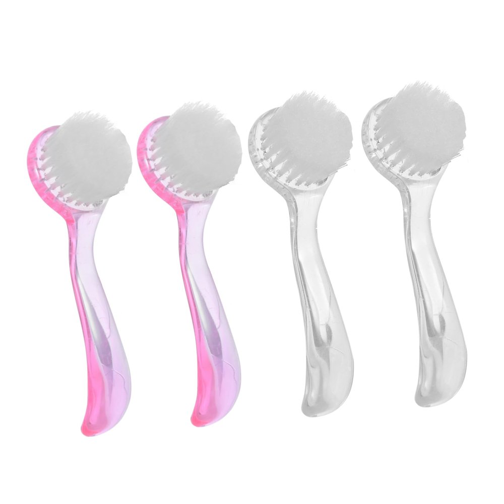 HONMEET 4pcs Handle Nail Brush Grip for Easy Cleaning of Fingernails Includes and Brushes for Manicure and Pedicure Use
