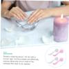 HONMEET 4pcs Handle Nail Brush Grip for Easy Cleaning of Fingernails Includes and Brushes for Manicure and Pedicure Use view 4