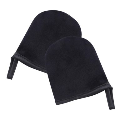 MERRYHAPY 2pcs Mini Self Tanning Mitt Applicator for Evenly Distributed Lotion and Cream Soft Tanning Gloves for Streak Application for Delicate Areas