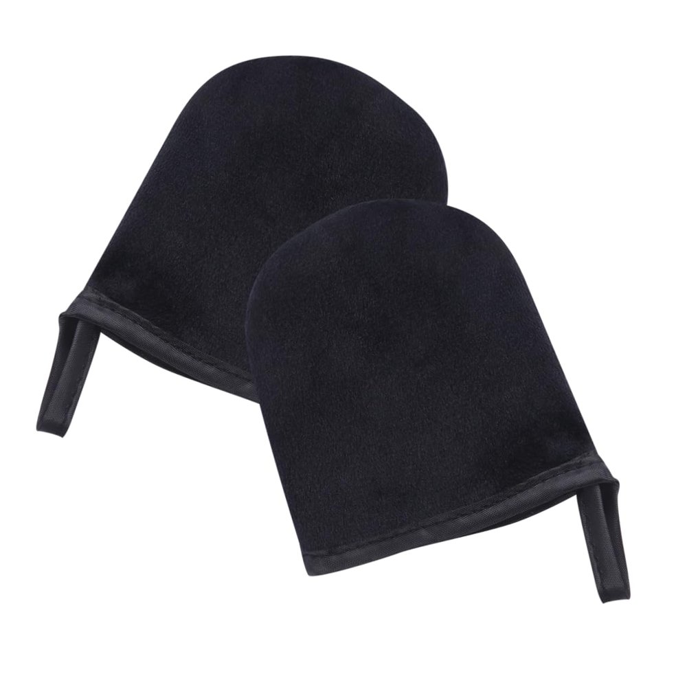 MERRYHAPY 2pcs Mini Self Tanning Mitt Applicator for Evenly Distributed Lotion and Cream Soft Tanning Gloves for Streak Application for Delicate Areas